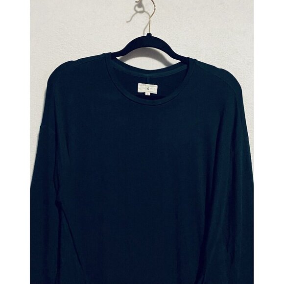 Lou and Grey Dress Womens Large Dark Green Signaturesoft Tie Waist Long Sleeve - Picture 2 of 5